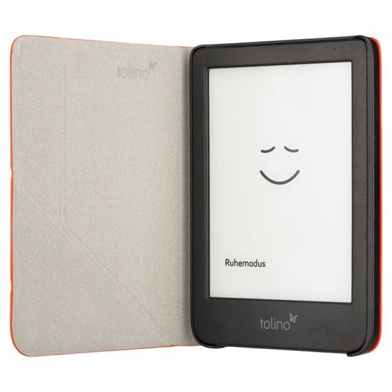 tolino shine / shine color - Origami Falttasche - Cayenne Red Kompatibel mit dem tolino shine und shine color