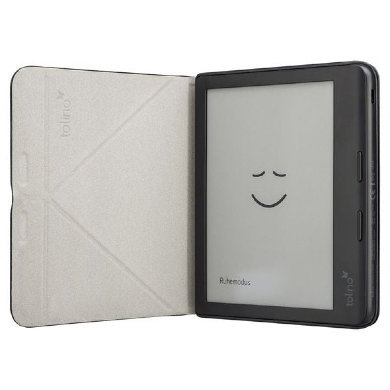tolino vision color - Origami Falttasche - Schwarz Kompatibel mit dem tolino vision color