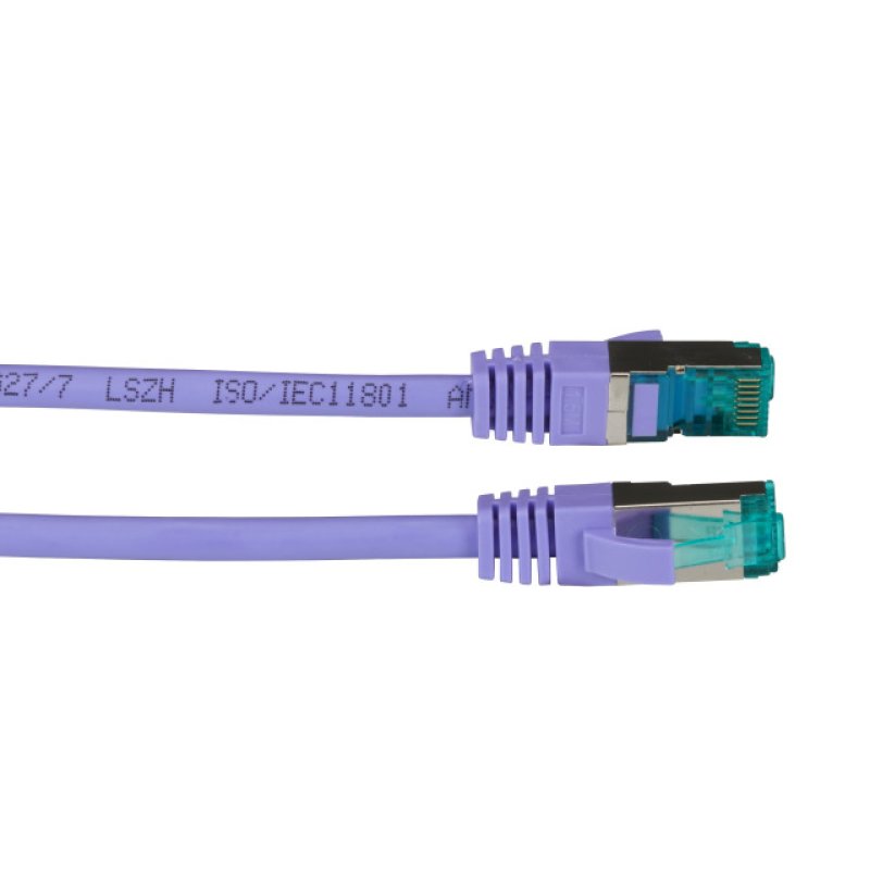 EFB RJ45 Patchk. S/FTP Cat.6A LSZH Cat.7 Rohk. 2.00m violet