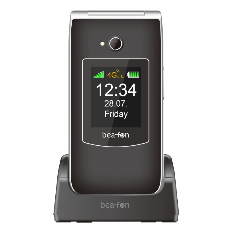 Beafon SL645 LTE 7,11 cm (2.8") 120 g Noir, Argent Téléphone pour seniors