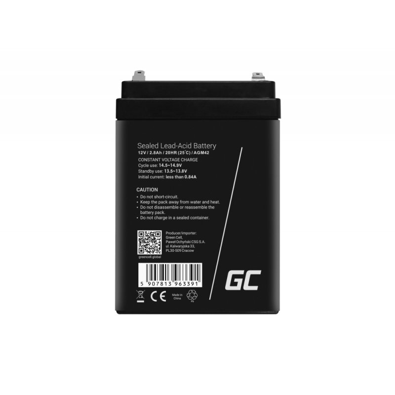 Green Cell AGM42 batterie rechargeable Sealed Lead Acid (VRLA) 2800 mAh 12 V