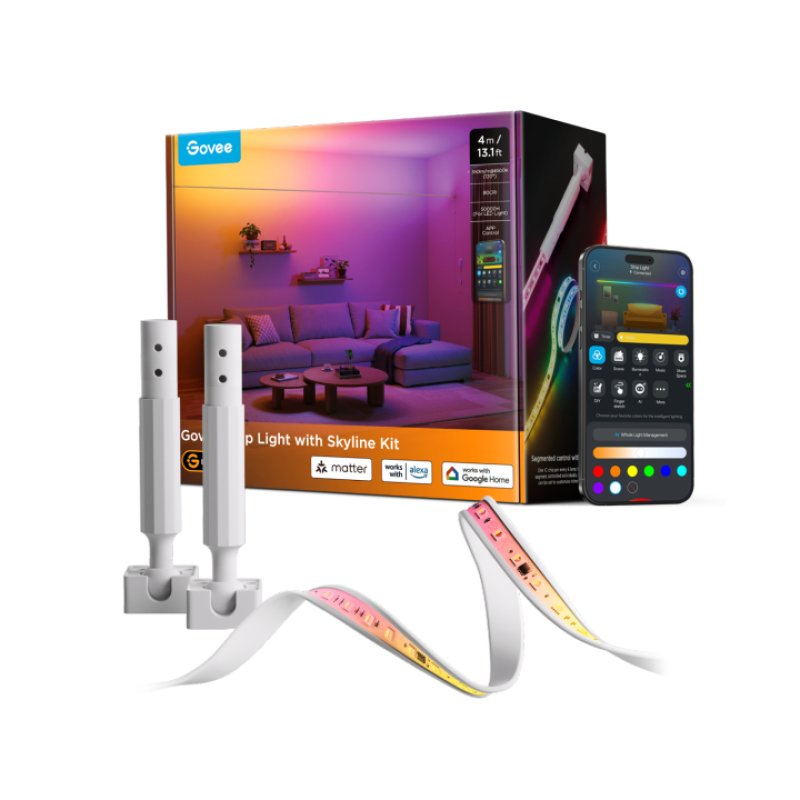 Govee Strip Light with Skyline Kit Kit d'éclairage intelligent Wi-Fi/Bluetooth