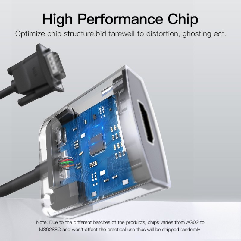 Vention ACNBB câble vidéo et adaptateur 0,15 m VGA (D-Sub) HDMI Micro-USB 3.5mm Noir