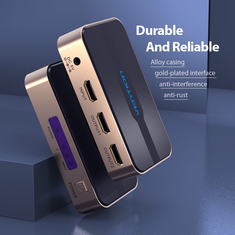 Vention ACBG0-EU répartiteur vidéo HDMI 2x HDMI