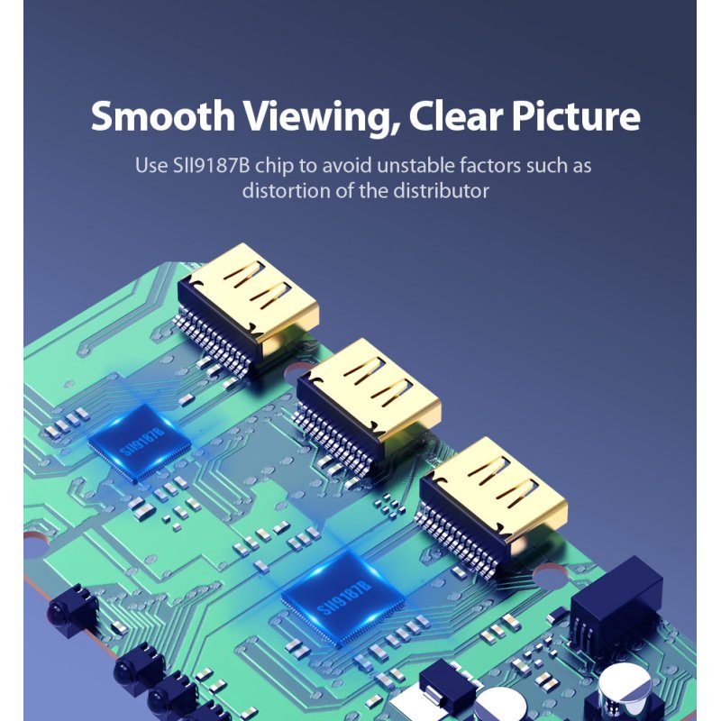 Vention ACBG0-EU répartiteur vidéo HDMI 2x HDMI