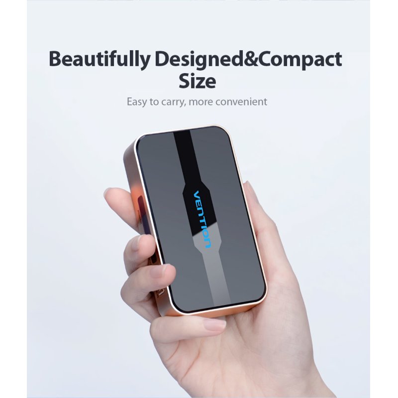 Splitter HDMI 4K Vention 2 ports (Noir/Or)