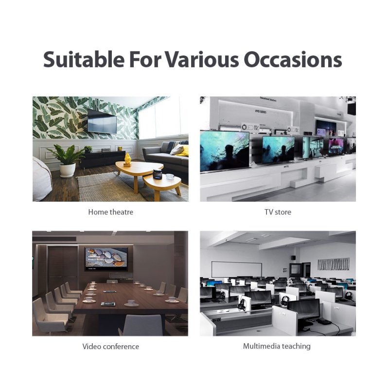 Vention 1 In 4 Out HDMI Splitter 4K@30Hz Gold Aluminum Alloy Type