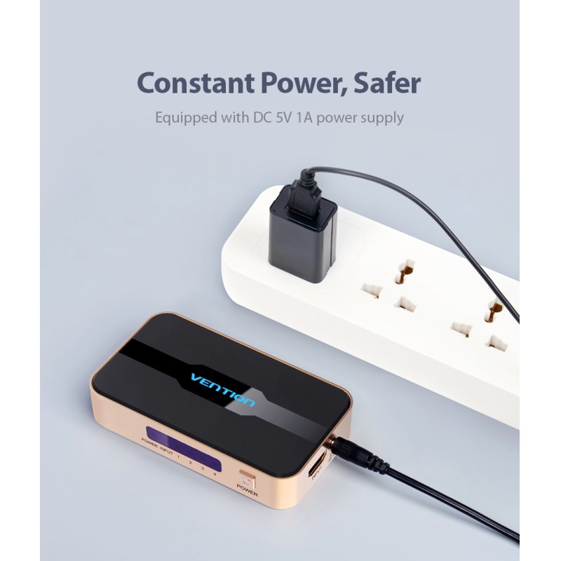 Vention ACCG0-EU répartiteur vidéo HDMI 4x HDMI