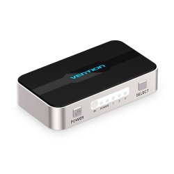 Vention 3 In 1 Out HDMI Switcher Gray Metay Type