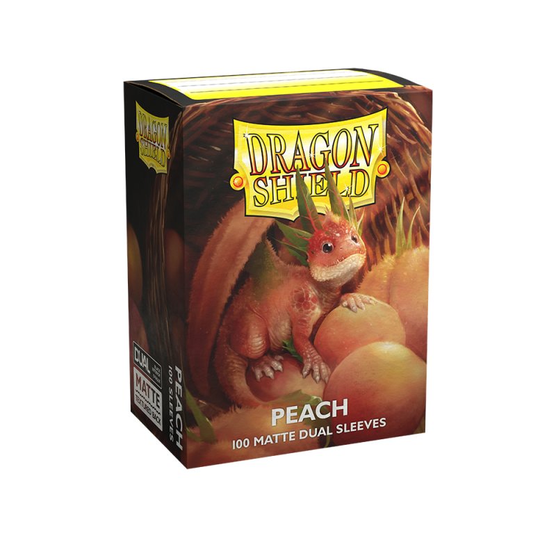 Lot de 100 Sleeves Dragon Shield Dual Matte (Peach)