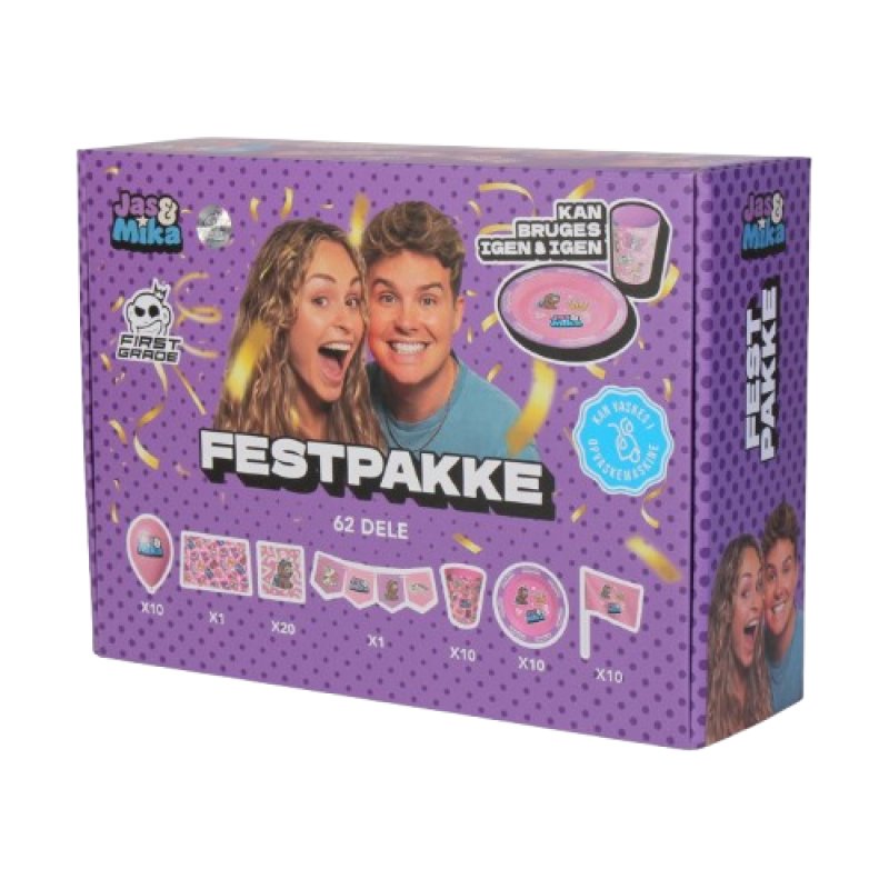 FIRSTGRADE - Partykit 10 pack - Jas&Mika
