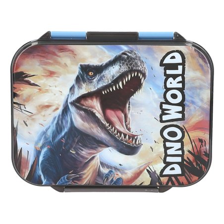 Dino World Action 0413987 gamelle Boîte de rangement alimentaire Polypropylène (PP) Bleu, Gris