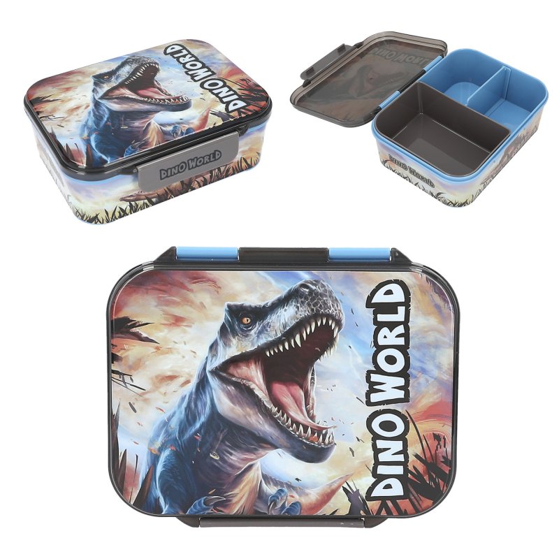 Dino World Action 0413987 gamelle Boîte de rangement alimentaire Polypropylène (PP) Bleu, Gris