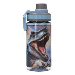 Dino World - Drinking Bottle - Grey-Blue - 500 ml