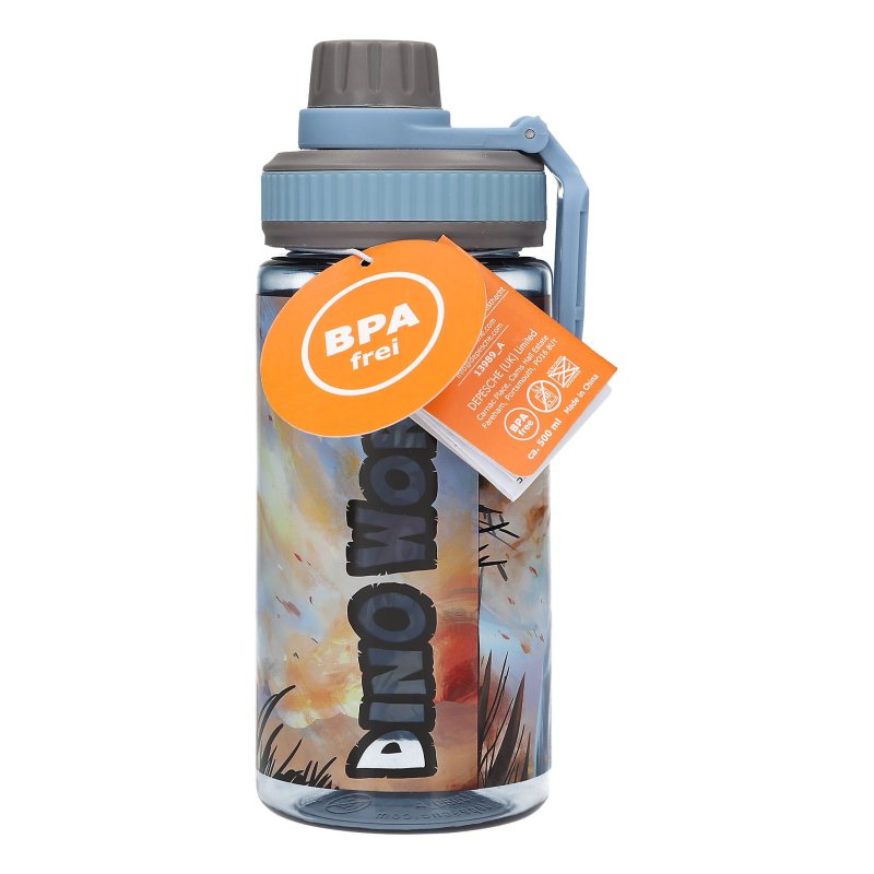 Dino World Action 0413989 gourde Utilisation quotidienne 500 ml Silicone, Polypropylène (PP), Tritan, Acier