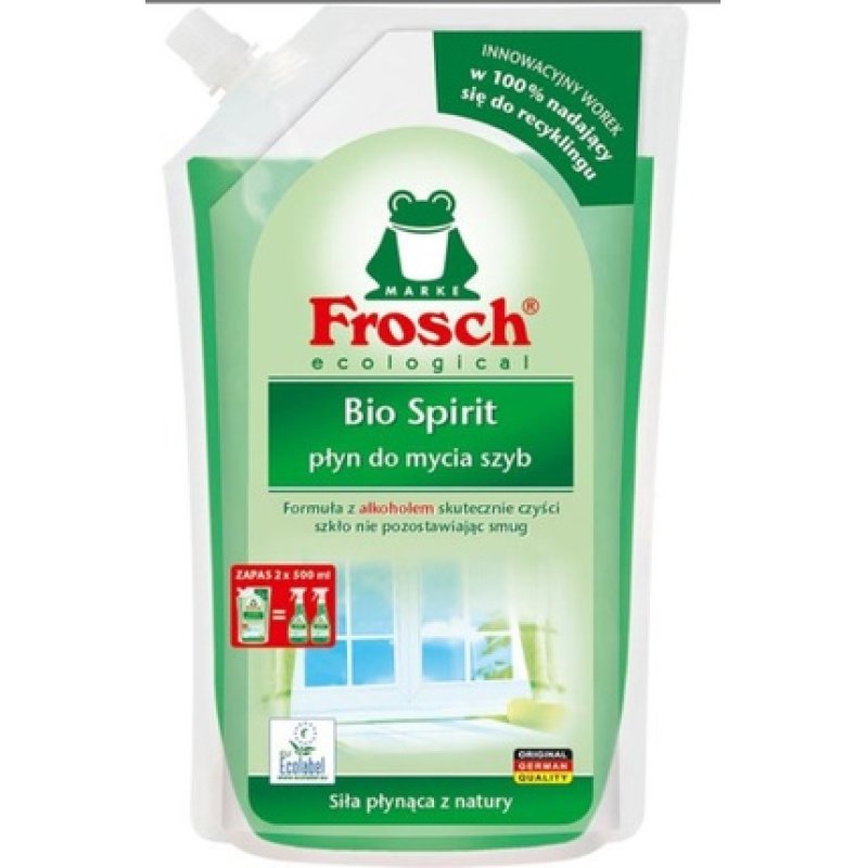 Frosch 1L Bag of Organic Glass Cleaner