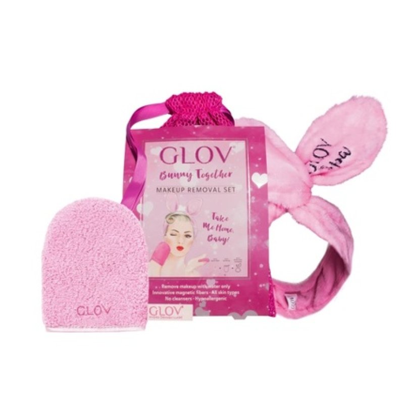 Bunny Together On-The-Go Makeup Remover Glove Set With Quick Treat Accessory And Bunny Ear Hairband