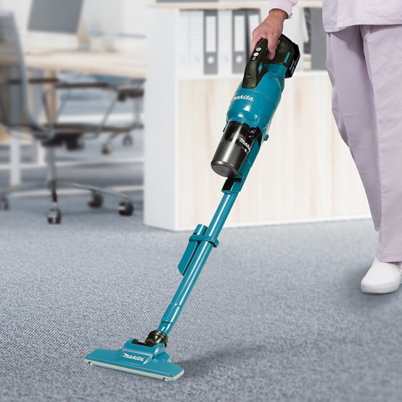 Makita DCL286FRF stick vacuum/electric broom 2-in-1 stick vacuum Battery Dry Cyclonic Bagless 0.25 L 100 W Black, Blue