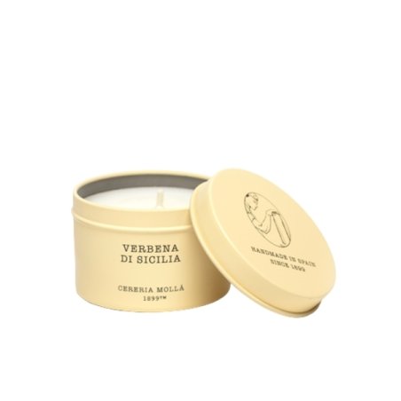 Cereria Molla Tin Travel Candle Verbena Di Sicilia 90 Grams