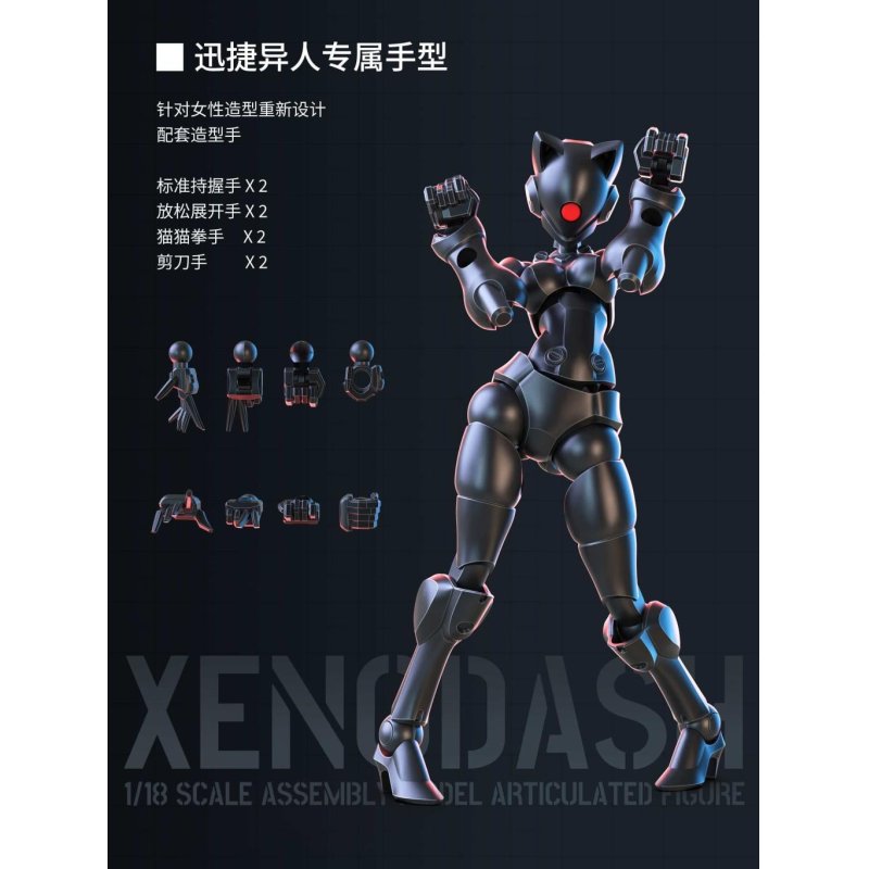 SHEIK MAINLAND - Xenodash (Noir) - Model Kit 1/18