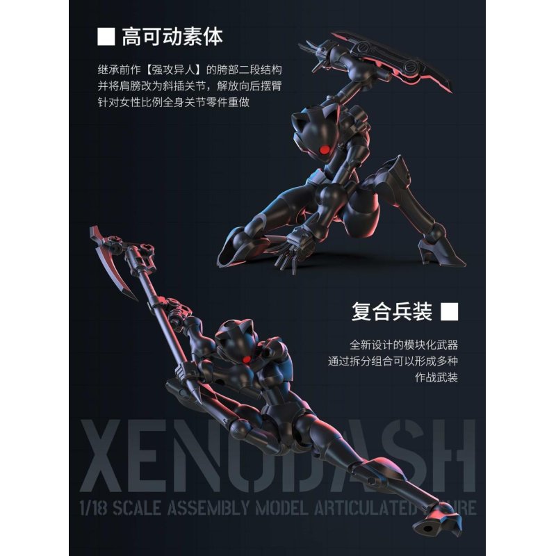SHEIK MAINLAND - Xenodash (Noir) - Model Kit 1/18