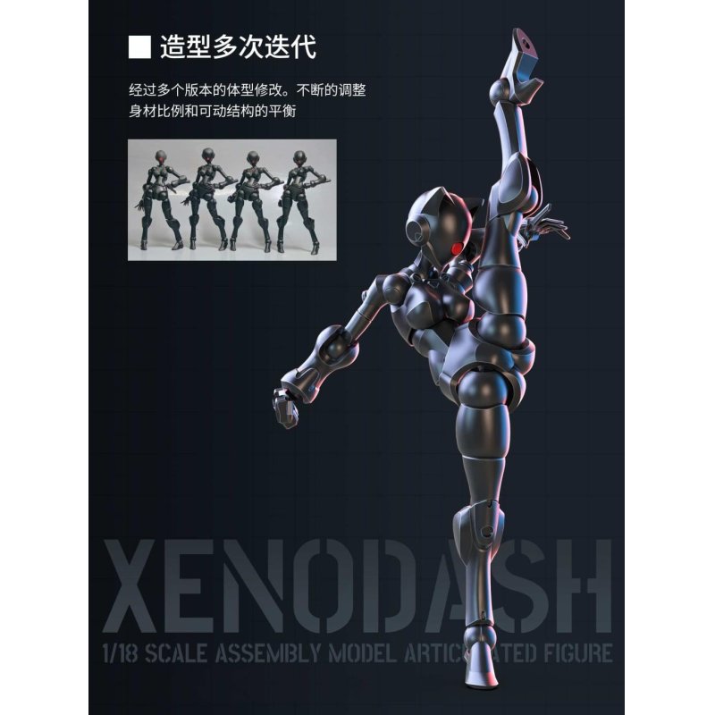 SHEIK MAINLAND - Xenodash (Noir) - Model Kit 1/18