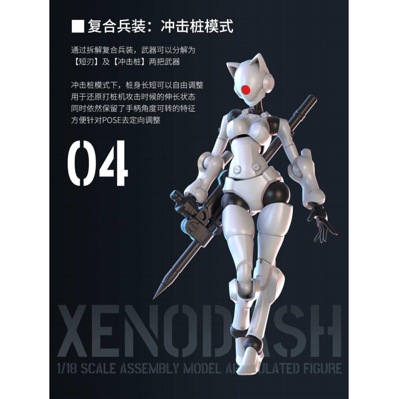 SHEIK MAINLAND - Xenodash (Blanc) - Model Kit 1/18