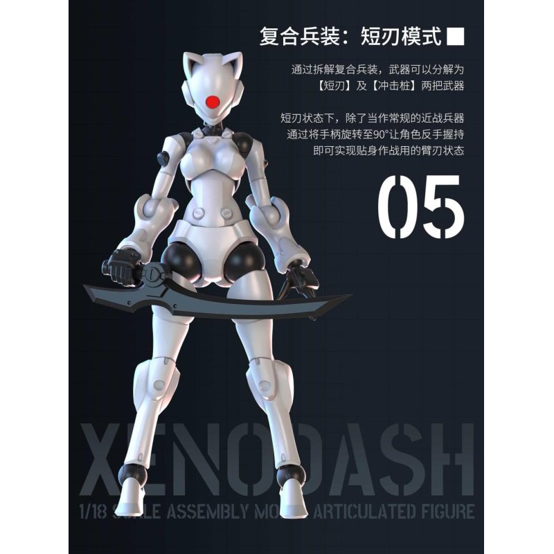 SHEIK MAINLAND - Xenodash (Blanc) - Model Kit 1/18