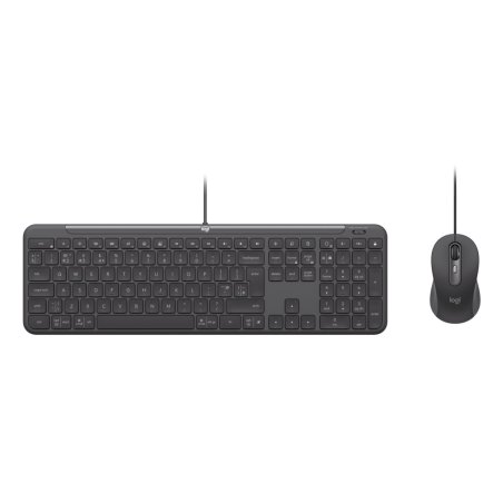 Logitech 920-013348 clavier Souris incluse Bureau USB QWERTY Anglais britannique Graphite