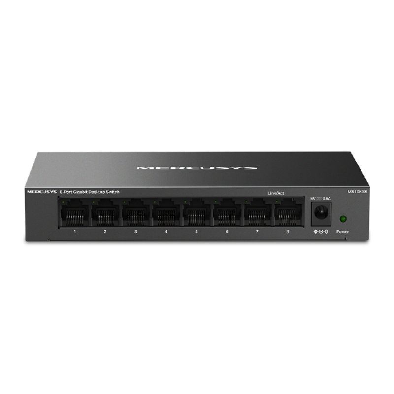 Mercusys MS108GS-M2 commutateur réseau Gigabit Ethernet (10/100/1000) Noir