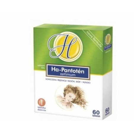 HA-PANTOTEN Skin Hair and Nail Vitamins with Minerals Zinc and Biotin 60 Tablets