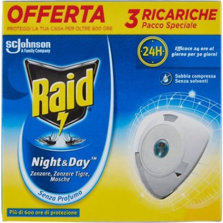 Raid Antimosquito Night & Day Refill X 3