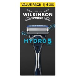 Wilkinson Sword Hydro 5 Razor With 6 Cartridges