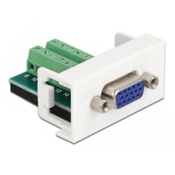 Easy 45 Modul VGA Buchse zu Terminalblock 22,5 x 45 mm