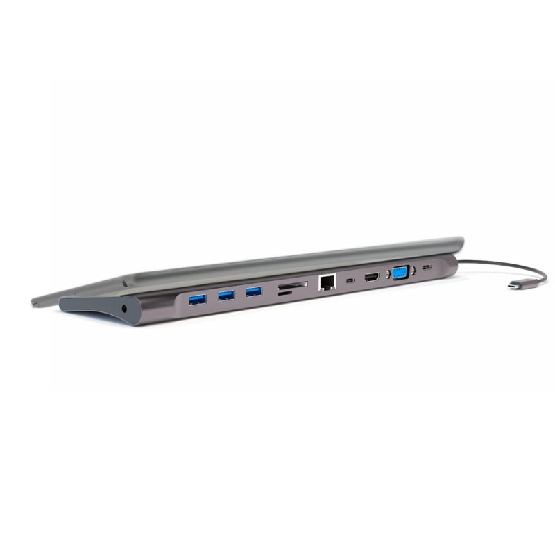 4smarts 11in1 USB 3.2 Gen 1 (3.1 Gen 1) Type-A Type-C Grey