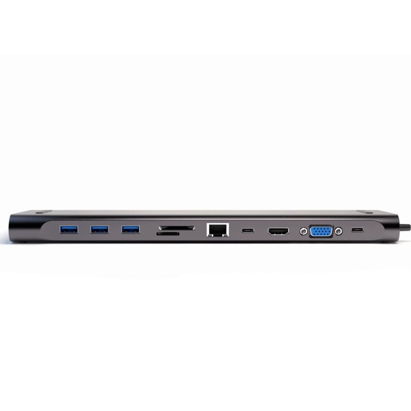 4smarts 11in1 USB 3.2 Gen 1 (3.1 Gen 1) Type-A Type-C Grey