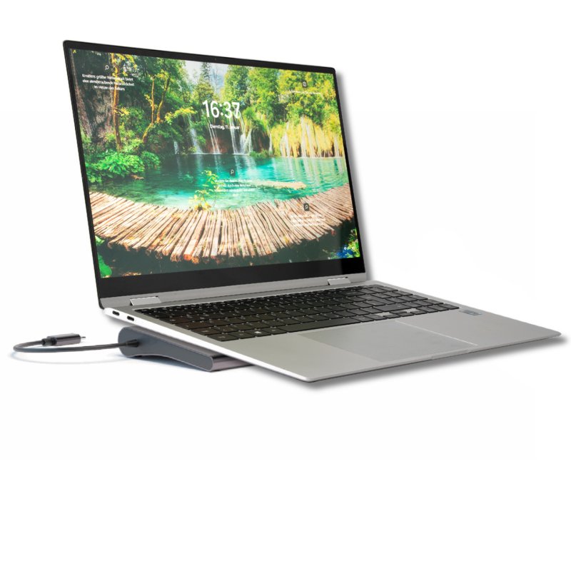 4smarts 11in1 Hub Universal Tablet und Laptop Stand plus DeX-Modus grau