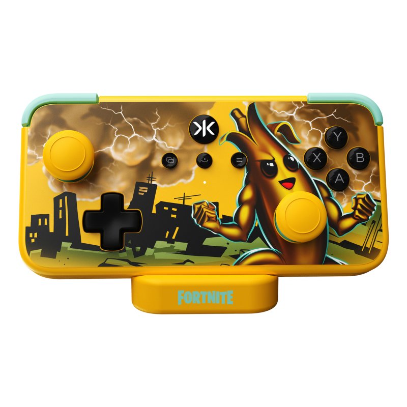CRKD NEO S Peely Fortnite Edition Multicolore, Jaune Bluetooth/USB Manette de jeu Android, Nintendo Switch, PC,