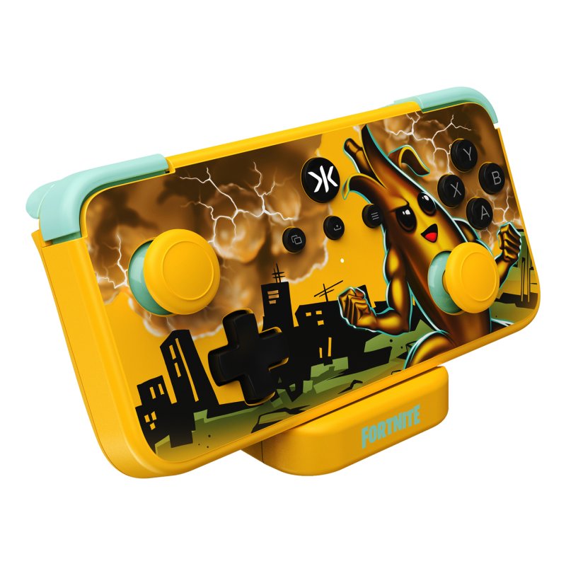 CRKD NEO S Peely Fortnite Edition Multicolore, Jaune Bluetooth/USB Manette de jeu Android, Nintendo Switch, PC,