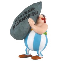 FIGURINE PVC - OBELIX MENHIR MESSAGE