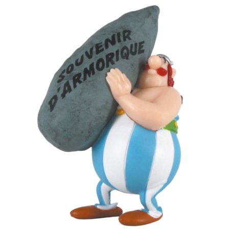 FIGURINE PVC - OBELIX MENHIR MESSAGE