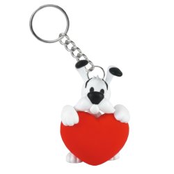 PORTE-CLES - IDÉFIX COEUR ROUGE
