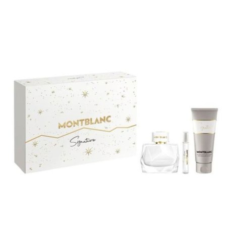 Mont Blanc Signature Eau De Parfum 90ml Eau De Parfum 75ml Body Lotion 100ml