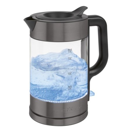 ProfiCook PC-WKS 1322 G electric kettle 1.7 L 2200 W Black Transparent