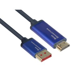 Alcasa 4860-SF020B câble vidéo et adaptateur 2 m DisplayPort HDMI Noir, Bleu