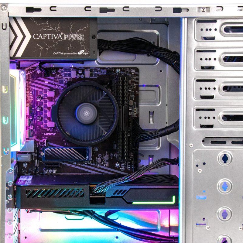 CAPTIVA 93039 PC/poste de travail AMD Ryzen™ 5 5500 16 Go DDR4-SDRAM 1 To SSD NVIDIA GeForce RTX 5060 Ti Windows 11