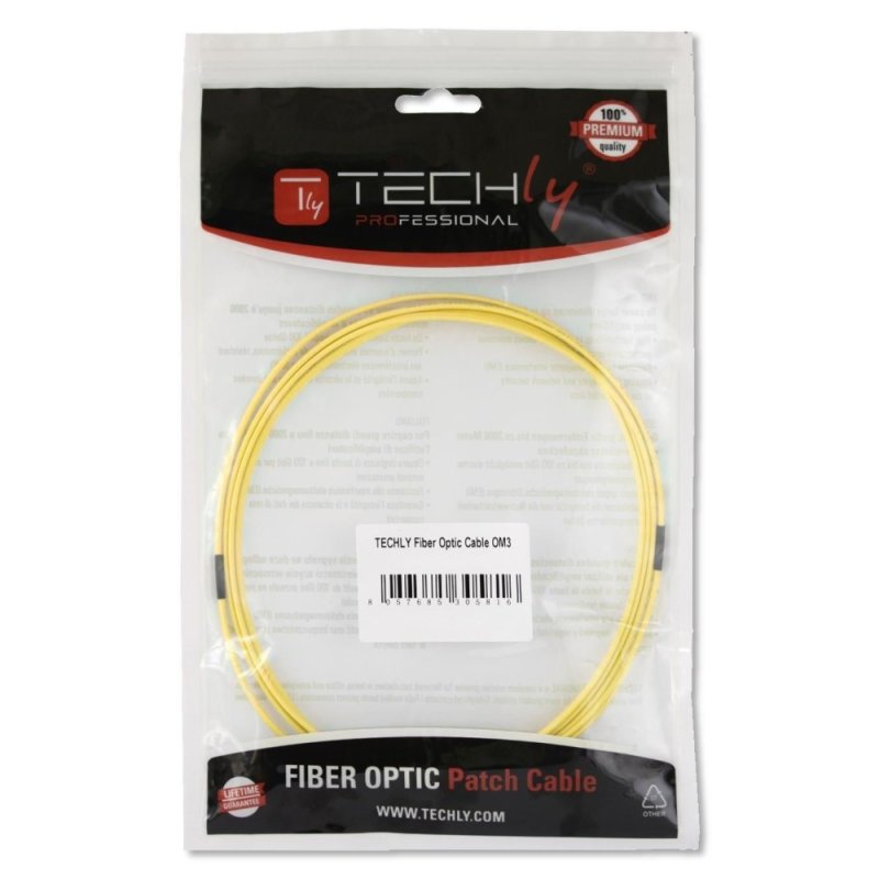 Techly SC/SC Monomode 9/125 OS2 5m Fiber Optics Cable