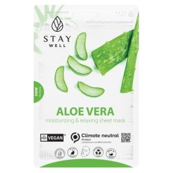 Stay-Well Vegan Sheet Mask Aloe - Hydrating Face Mask