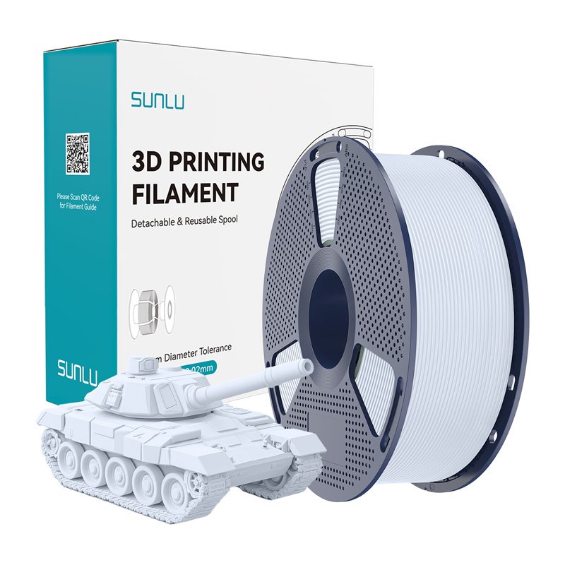 Sunlu PLA High-Speed White Filament