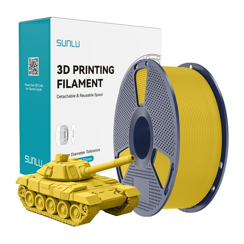 Sunlu PLA High-Speed Yellow Filament